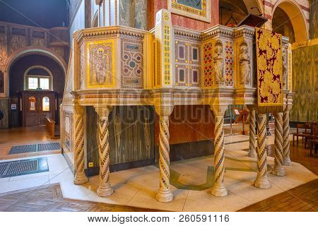 London, Uk - May 13 2018: Westminster Cathedral Or The Metropolitan Cathedral Of The Precious Blood