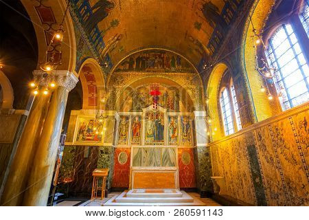 London, Uk - May 13 2018: Westminster Cathedral Or The Metropolitan Cathedral Of The Precious Blood