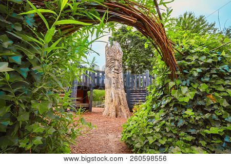London, Uk - May 23 2018: The Diana, Princess Of Wales Memorial Playground Is A Memorial To Diana, P