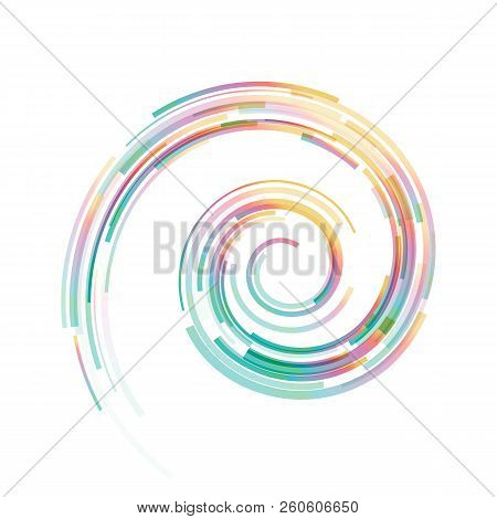 Vector Abstract Colorful Shape Isolated On White Background. Abstract Emblem, Element For Design.