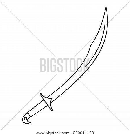 Cutlass Icon. Outline Illustration Of Cutlass Icon For Web