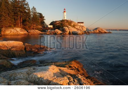 Point Atkinson Lighthouse At Sunset