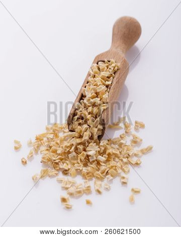 Fragrant Dried Parsnip On A White Acrylic Background