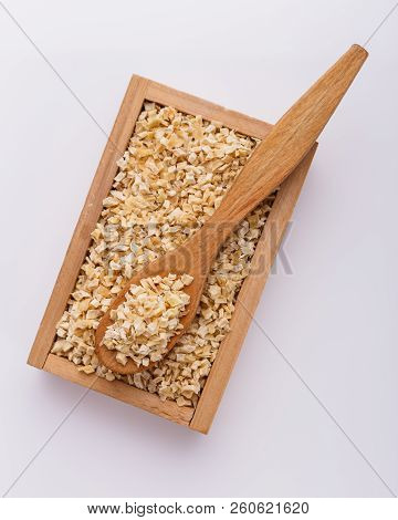 Fragrant Dried Parsnip On A White Acrylic Background