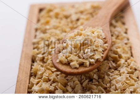 Fragrant Dried Parsnip On A White Acrylic Background