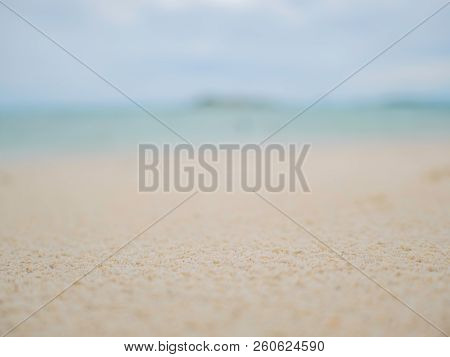 Emtry Tropical Idyllic Beach Background.beautiful Endless Horizon With Sky And White Sand.samae San 