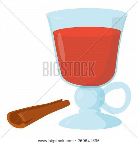 Mulled Wine Icon. Cartoon Illustration Of Mulled Wine Icon For Web