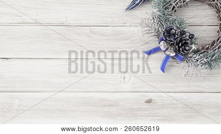 Christmas Accessories Cone On Wooden