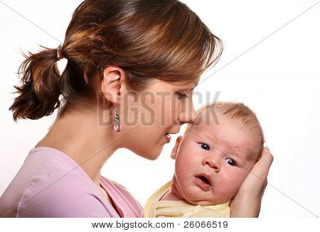  Glückliche Mutter mit baby