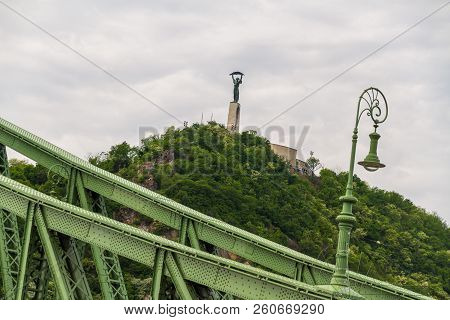 Editorial, Liberty Or Freedom Statue In Budapest, Hungary