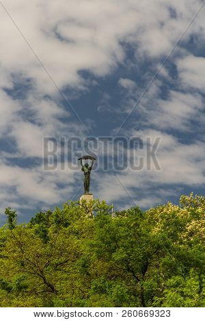 Editorial, Liberty Or Freedom Statue In Budapest, Hungary