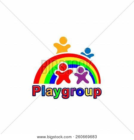Playgroup Logo Design, Vector Template, Colorful Concept