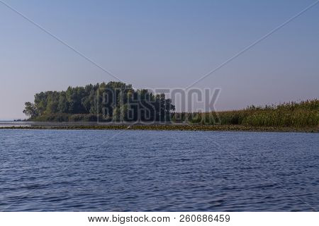 The Dnieper River In The Village Of Kushugum