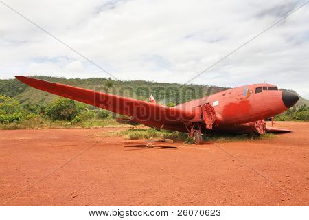 Alte abgestürzten Flugzeug in Canaima-Nationalpark, Venezuela