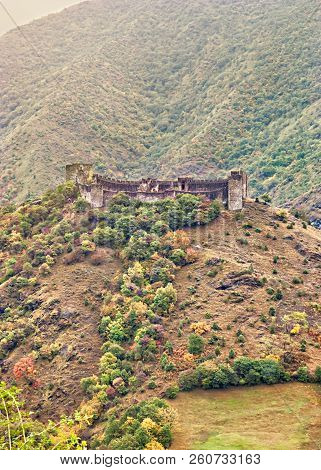 Maglic, Serbia - 10/3/09: Walls Of Medieval Fortress Maglic, Built In The First Half Of 13th Century