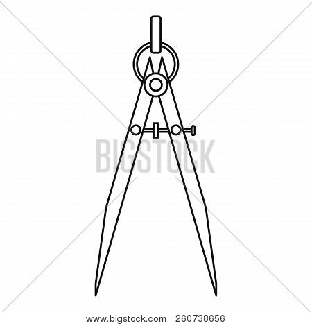 Compass Tool Icon. Outline Illustration Of Compass Tool Icon For Web