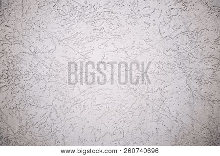 Light Surface Plastered Exterior Wall, Textured Background