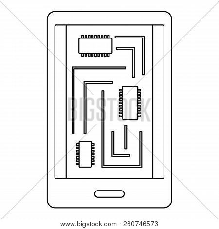 Phone Innards Icon. Outline Illustration Of Phone Innards Icon For Web