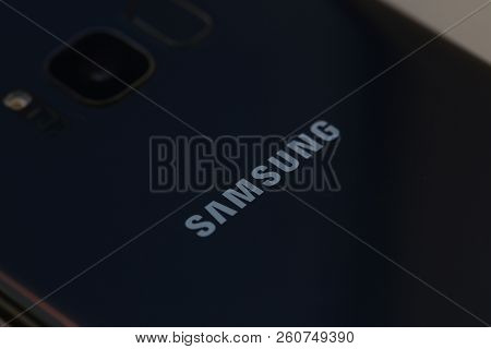 Minsk, Belarus - 29.09.2018 Smartphone Samsung Galaxy S9 Plius Illustrative Editorial