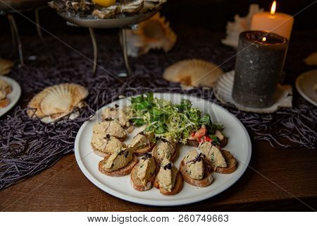 Expensive Catering. Pate From Fush And Eggs