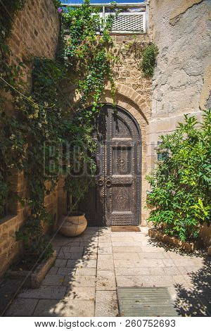 An Old Door In The Old City Of Tel Aviv