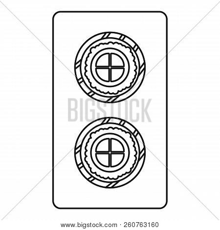 Fish Roll Icon. Outline Illustration Of Fish Roll Icon For Web
