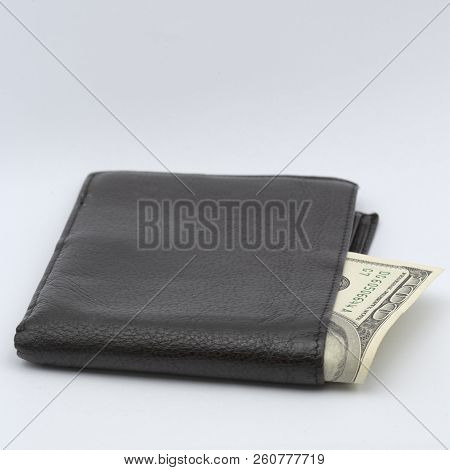 Blurred Waller And Dollar Money Background