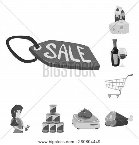 Isolated Object Of Food And Drink Symbol. Collection Of Food And Store Stock Symbol For Web.