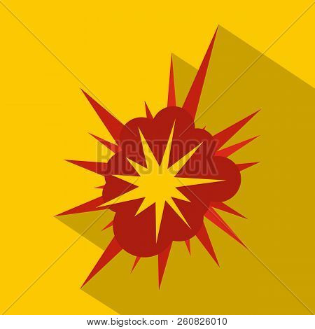 Nucleate Explosion Icon. Flat Illustration Of Nucleate Explosion Icon For Web