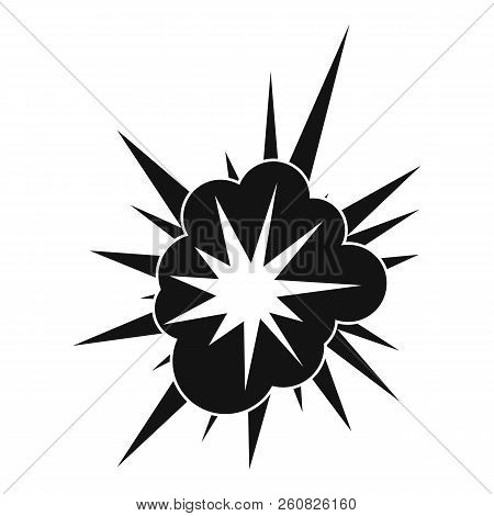 Nucleate Explosion Icon. Simple Illustration Of Nucleate Explosion Icon For Web