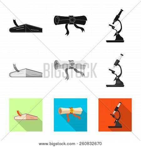 Vector Design Of Education And Learning Logo. Set Of Education And School Stock Vector Illustration.