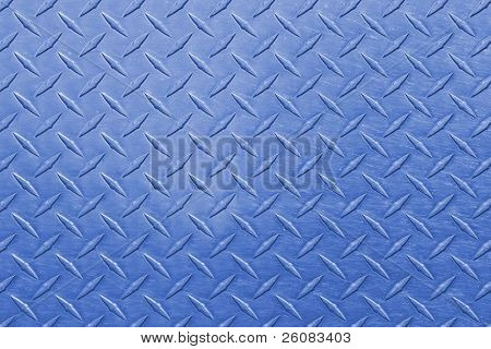 Blå diamant stempel stål plade baggrund