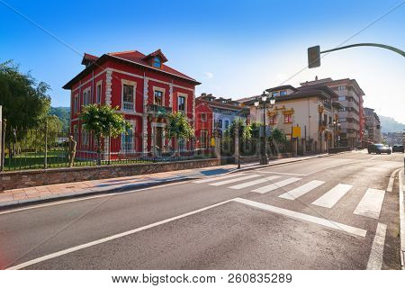 Cangas de Onis village in Asturias of Spain
