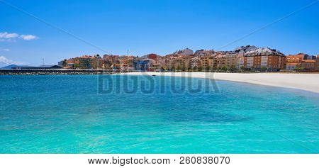 Portonovo Baltar beach in Pontevedra of Galicia in Sanxenxo also Sanjenjo