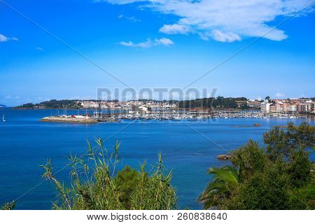 Sanxenxo also Sanjenjo beach in Pontevedra of Galicia Spain