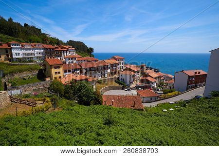Lastres Colunga village in Asturias of Spain