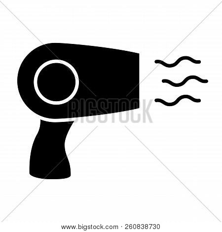 Heat Gun Solid Icon. Fen Illustration Isolated On White. Hot Air Glyph Style Design, Designed For We