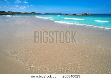 Espineiro Lanzada beach in Pontevedra of Galicia in Sanxenxo also Sanjenjo at Spain