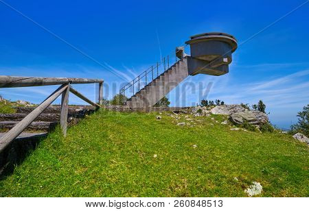 Mirador del Fitu viewpoint Fito in Asturias of Spain