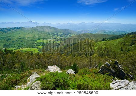 Mirador del Fitu viewpoint Fito in Asturias of Spain