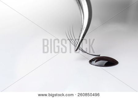 Set Eyelash Extension Tools White Isolated Background