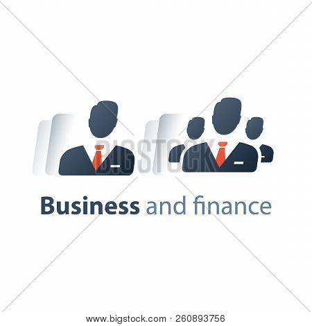 Corporate Service, Company Top Executive Management, Human Resources, Small And Big Business Investo