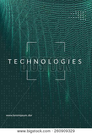 Big Data Background. Technology For Visualization, Artificial Intelligence, Deep Learning And Quantu