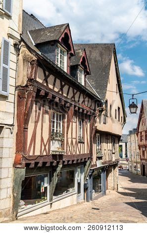 Traditional Half-timbered House In Laval - Pays De La Loire, France
