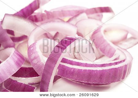 fette di cipolla viola