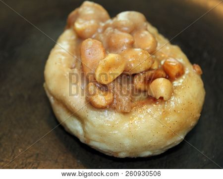 One Peanut Cinammon Sticky Bun Pastry Dessert