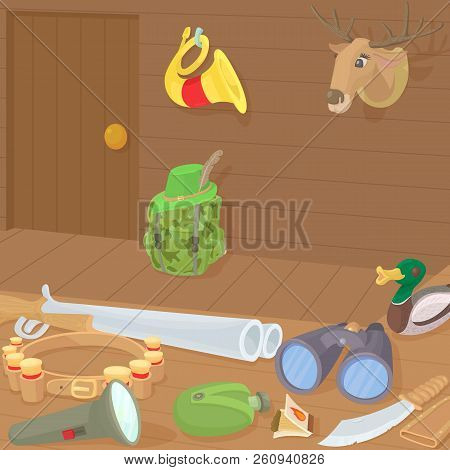 Hunting Concept. Cartoon Illustration Of Hunting Concept For Web