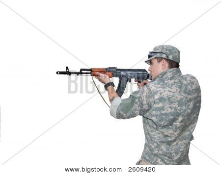 Voják s Ak-74S