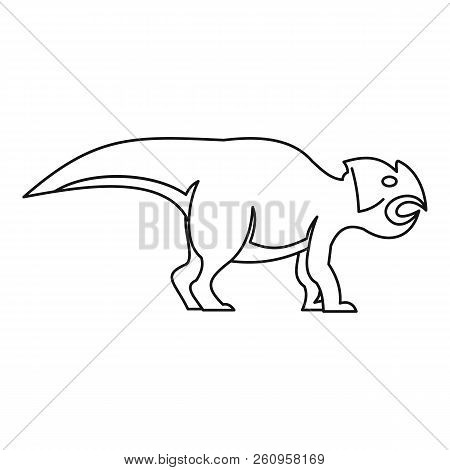 Ceratopsians Dinosaur Icon. Outline Illustration Of Ceratopsians Dinosaur Icon For Web
