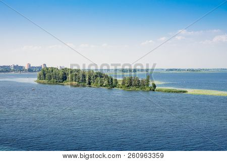 View Of The Island On The Dnieper River From A Height